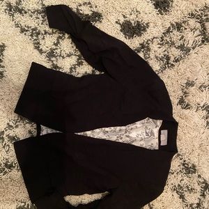 H&M quarter sleeve stretchy black blazer